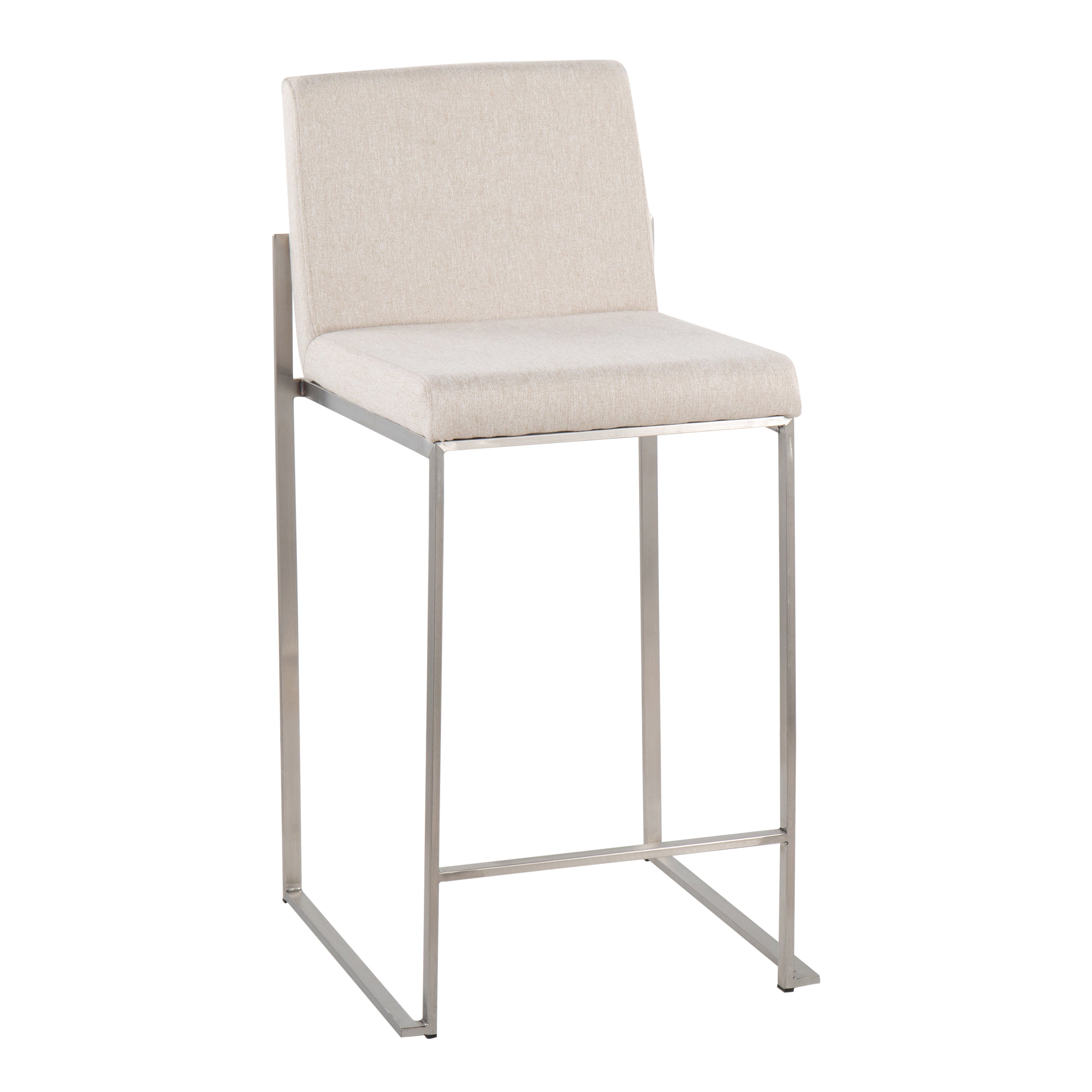 Contemporary High Back Counter Stool