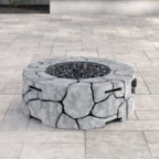 9" H x 28" W Fiber Reinforced Concrete Outdoor Fire Pit