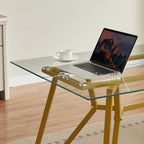 70.9-Inch Rectangular Glass Dining Table