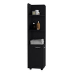 Corner Cabinet 62" Tall with 3-Tier Shelf and 2-Door