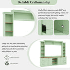 4-in-1 Entertainment Center Wall Unit with Bookshelf for TVs Up to 70"