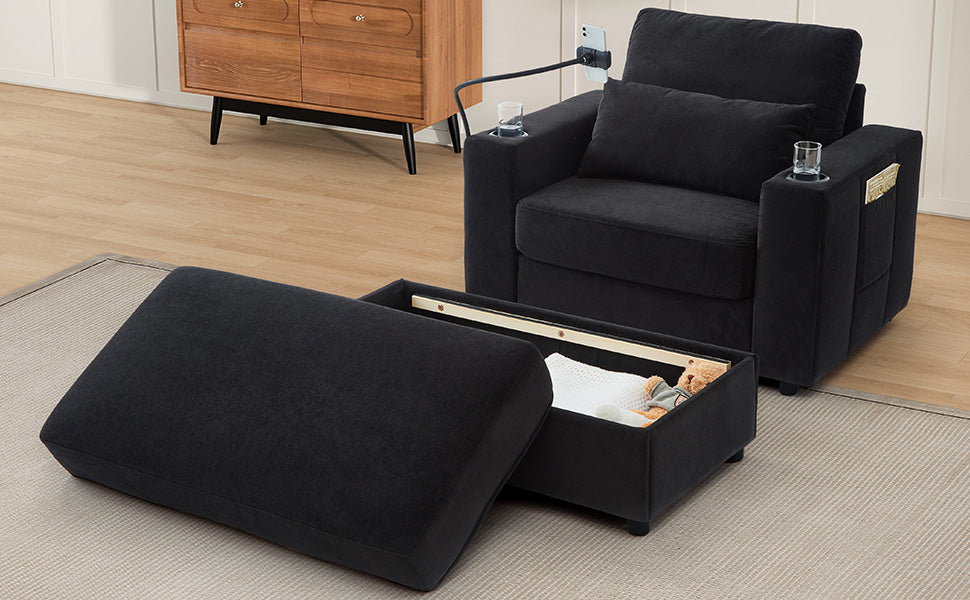 Modern Style Armchair 42.5" Chaise Lounge Sofa Couch