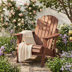 Oversize Wooden Outdoor Folding Adirondack Chair