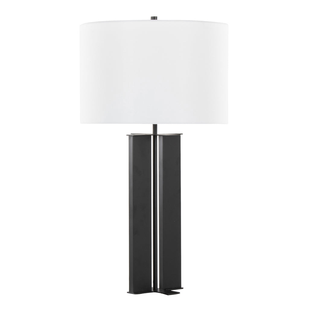 28" Contemporary Metal Table Lamp