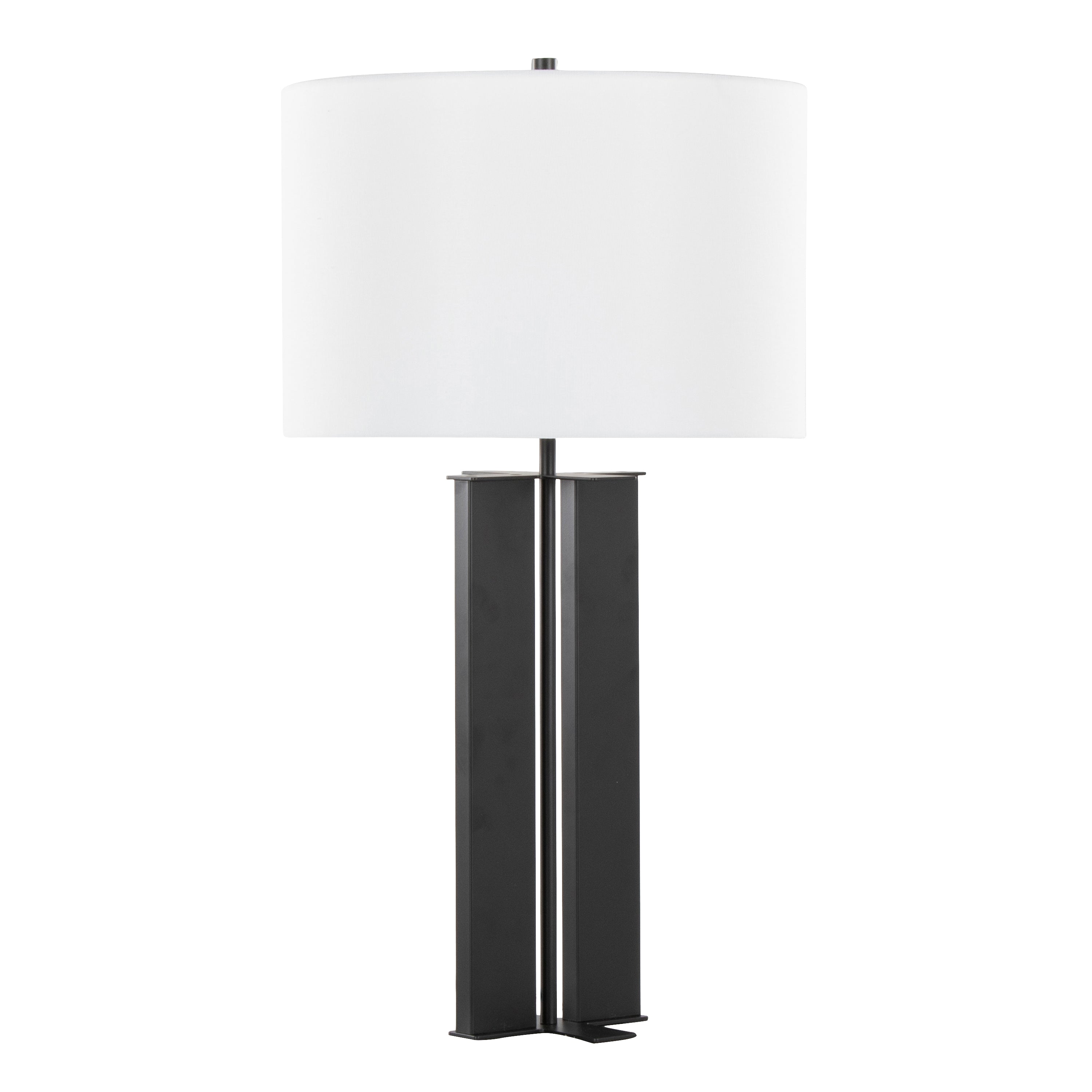 28" Contemporary Metal Table Lamp