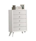 Contemporary Style 1pc Chest with Wave Texture