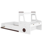 Twin Size Floor Bed with Car-Shape Design
