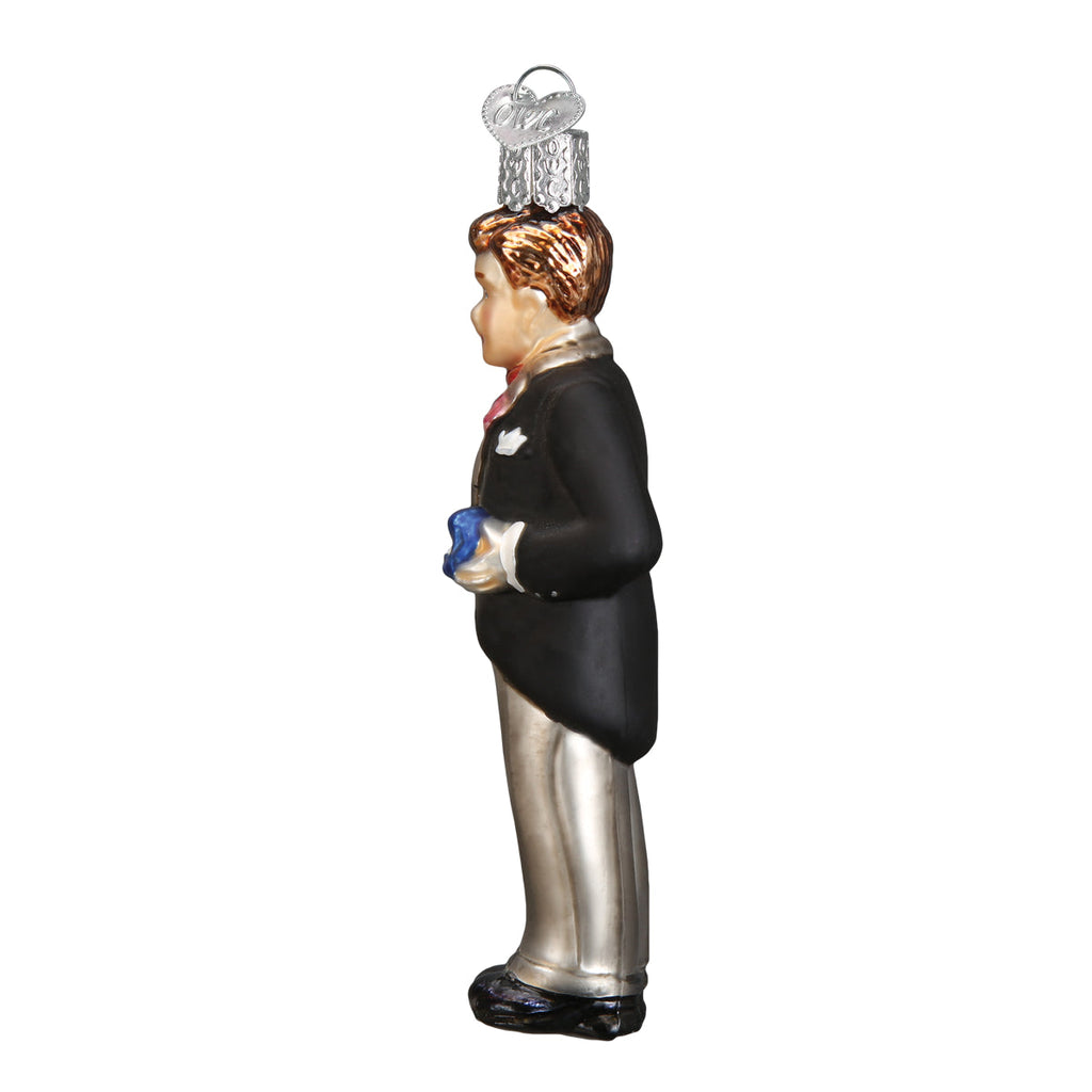 Groom - Brunette Ornament