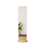 Multifunctional Full Length Mirror with Hook Storage Rack