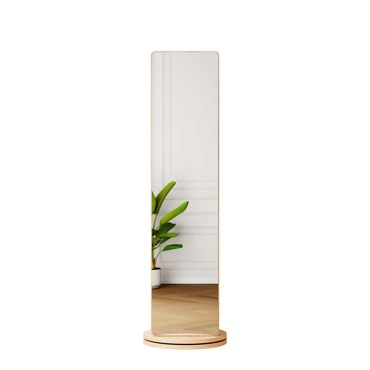 Multifunctional Full Length Mirror with Hook Storage Rack