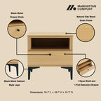 Amara 20" Nightstand in Light
