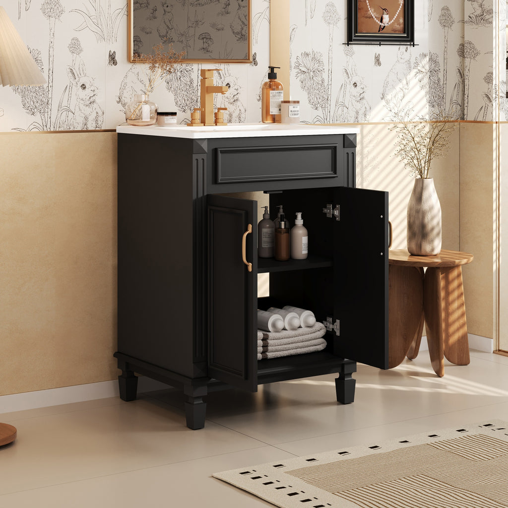 24" Bathroom Vanity with Top Sink