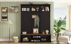 Vibe Haus 62.2''W Entryway Hall Tree with Bench and Storage