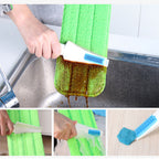 Washable Mat Spray Mop - Superfine Fiber Mop with Reusable Bottle