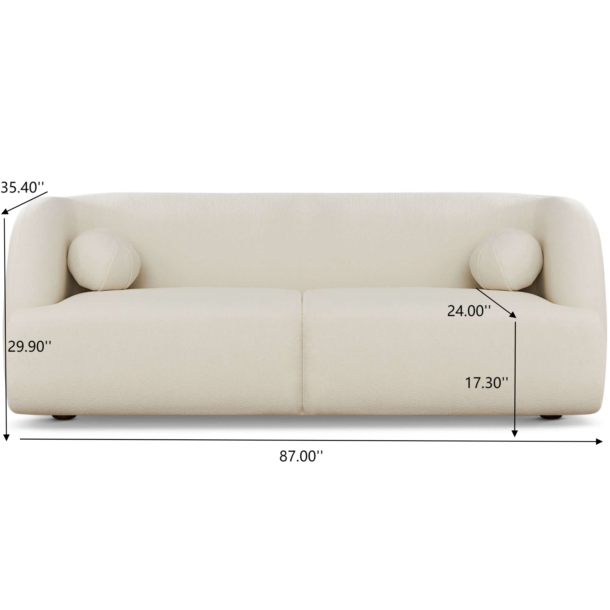 First Class Anna French Boucle Sofa