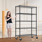 5-Shelf Wire Storage Shelving Unit