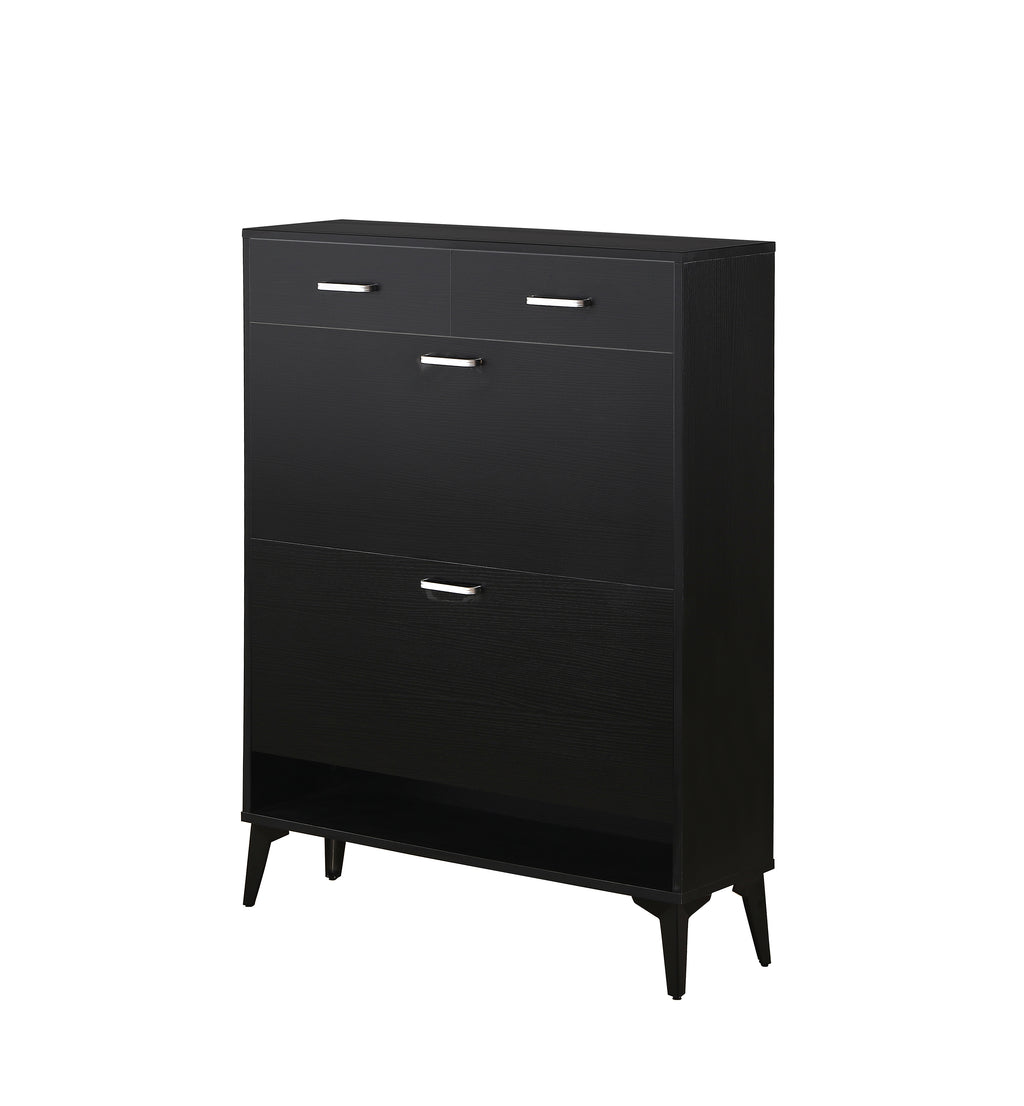 Large Size Shoe Cabinet - Modern Tipping Bucket Organizer