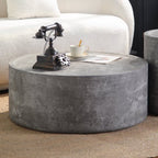 39.37" Round Coffee Table with Mars Pattern