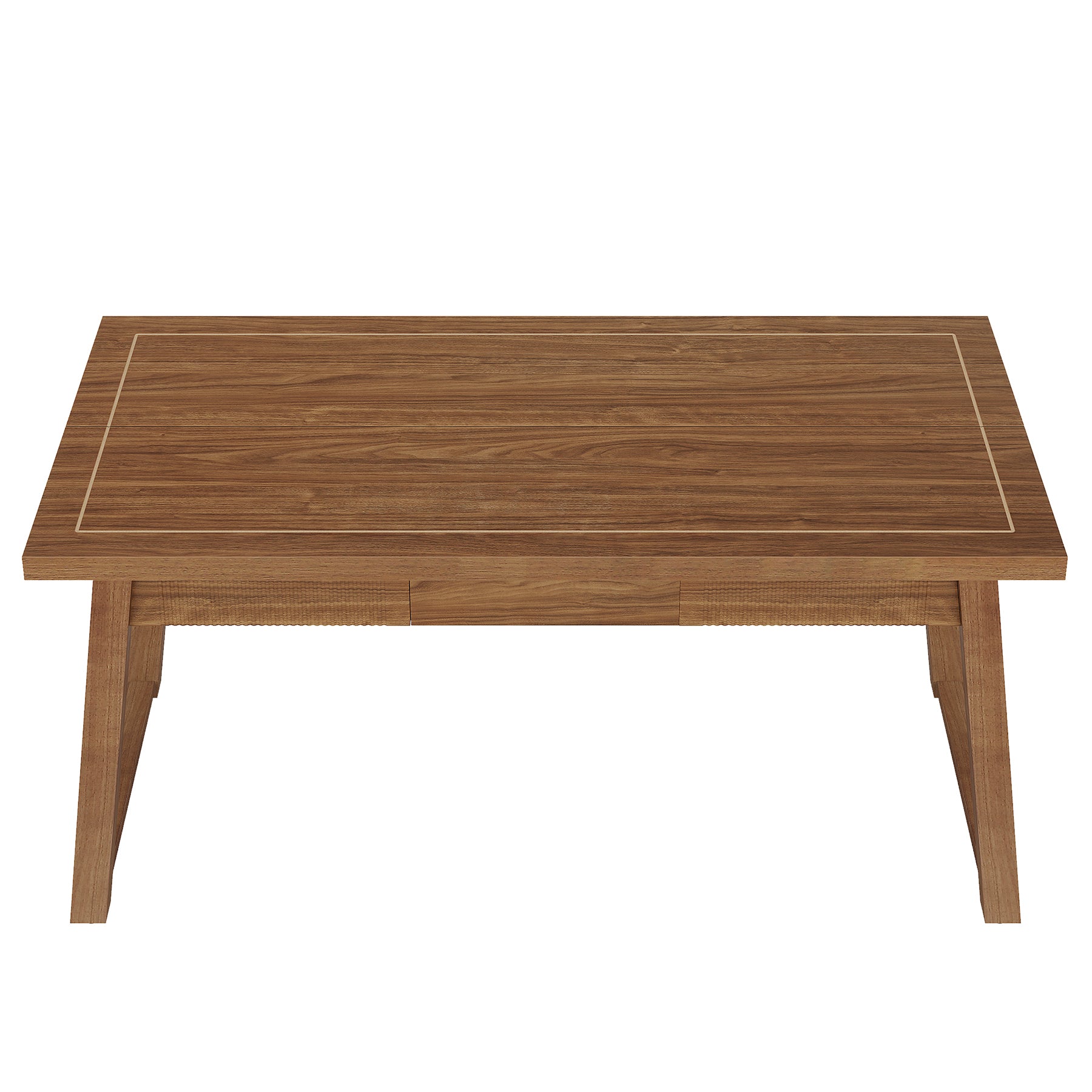 55” Mid-Century Modern Executive Desk with Drawer