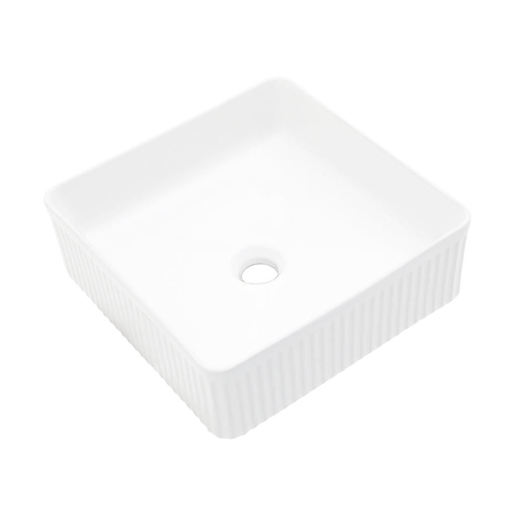 15.69"x15.69" Modern Bathroom Vessel Sink