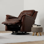 Global Home Swivel Recliner with Manual Footrest in Brazil