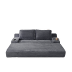 70.8-Inch Corduroy Two-in-One Sofa Bed