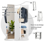 360° Rotating 66" x 17.8" Multifunctional Full Length Mirror