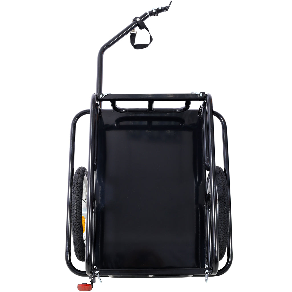 Foldable Bike Cargo Trailer with Universal Bike Hitch