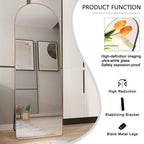 Aluminum Alloy Full Length Mirror with Gold Frame