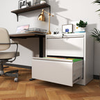 2 Drawer Lateral File Cabinet with Lock