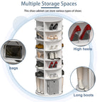 7-Tier Rotating Shoe Rack Tower