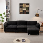 Luxury L Shape Sofa with Ottoman