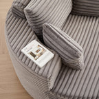 55'L Corduroy Sponge Single Sofa