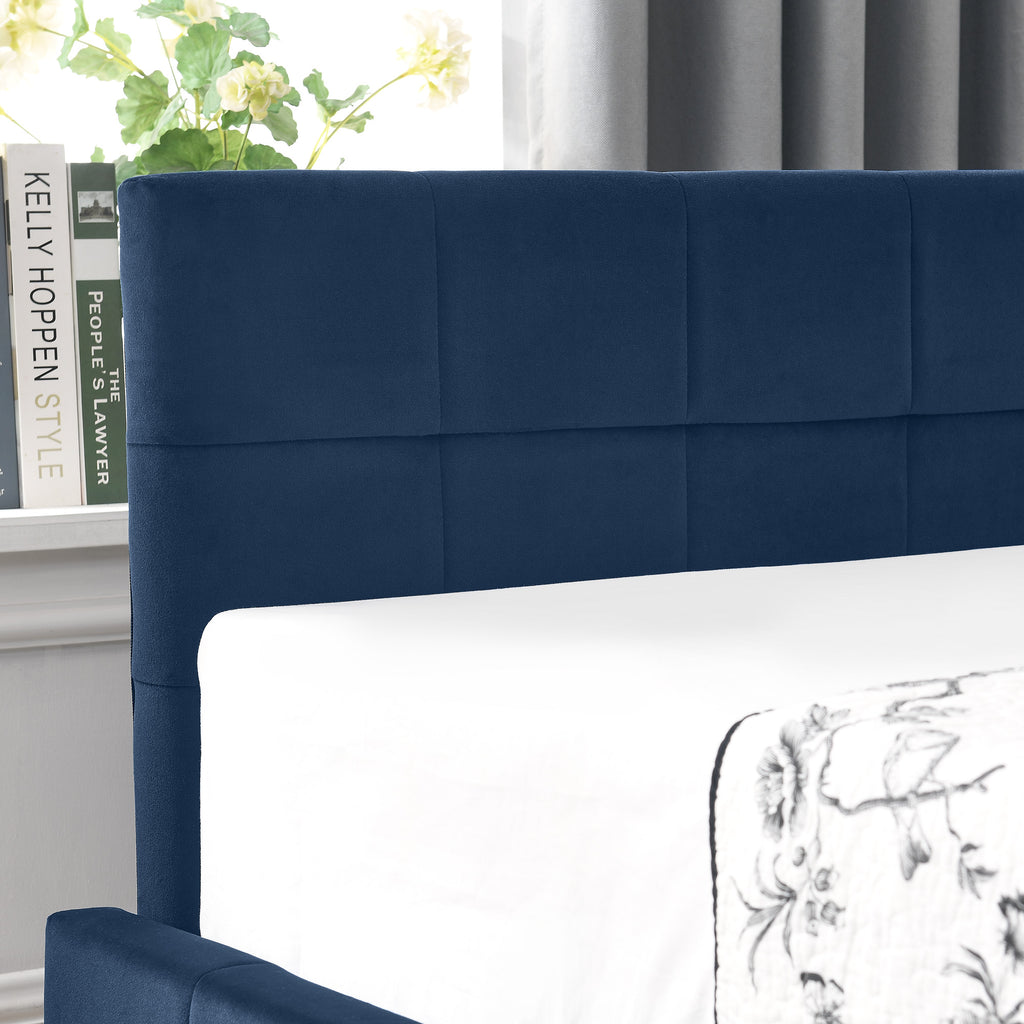 Full Size Storage Upholstered Tufted Bed Frame