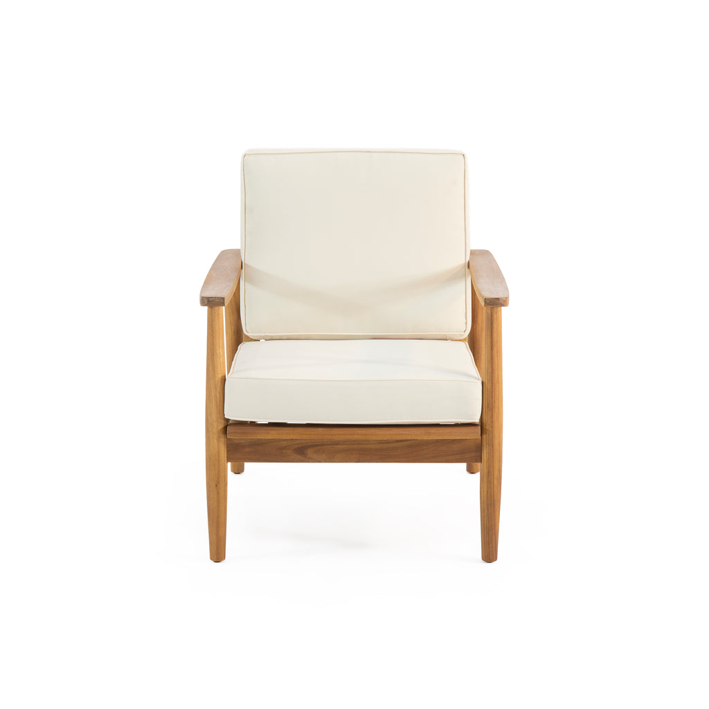 Club Chairs Laurent 500lbs Capacity Acacia Outdoor