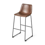 Set of 2 30" Cedric Faux Leather Barstool Vintage