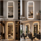 65" x 21" LED Full Length Mirror