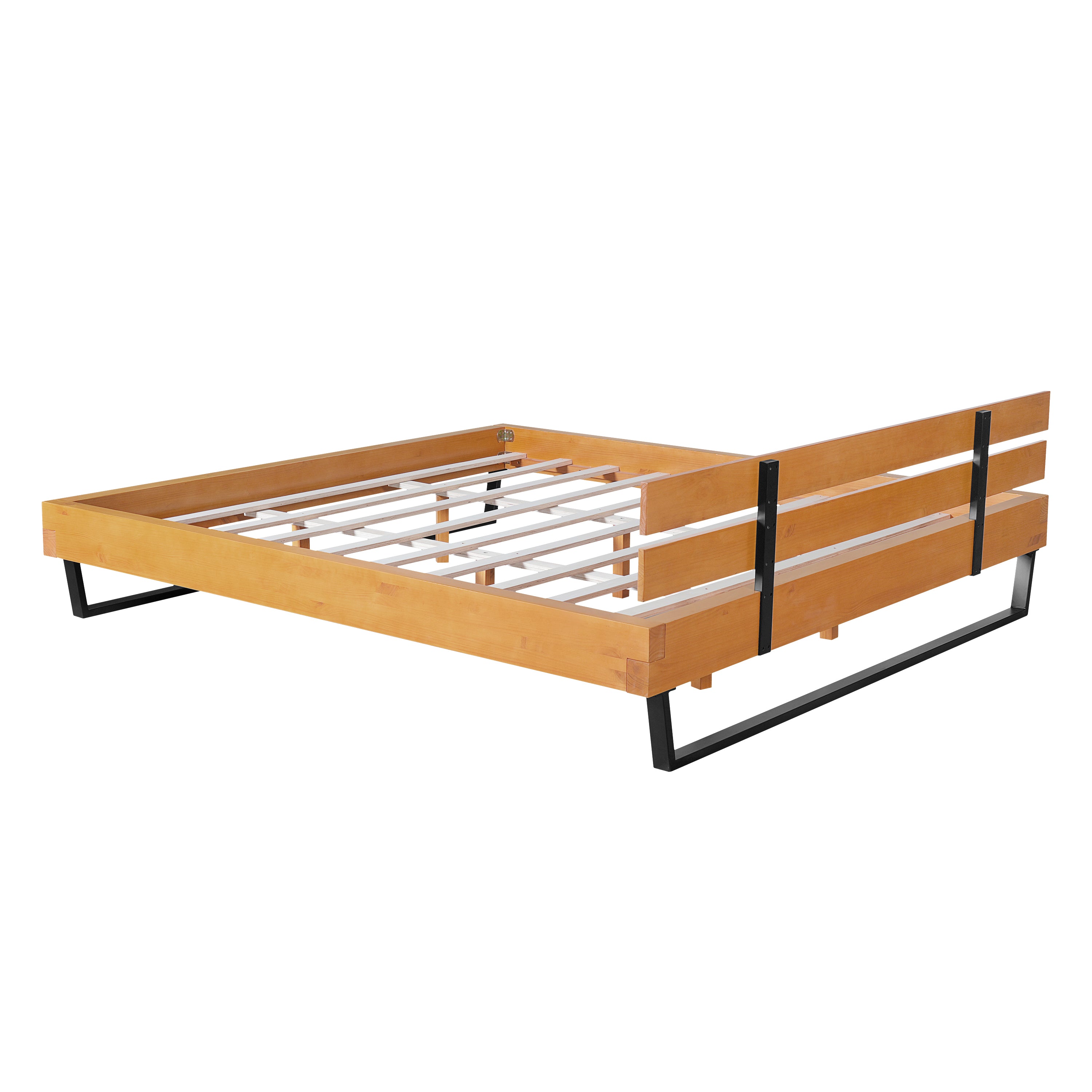 Pine Wood Bed Frame King Size