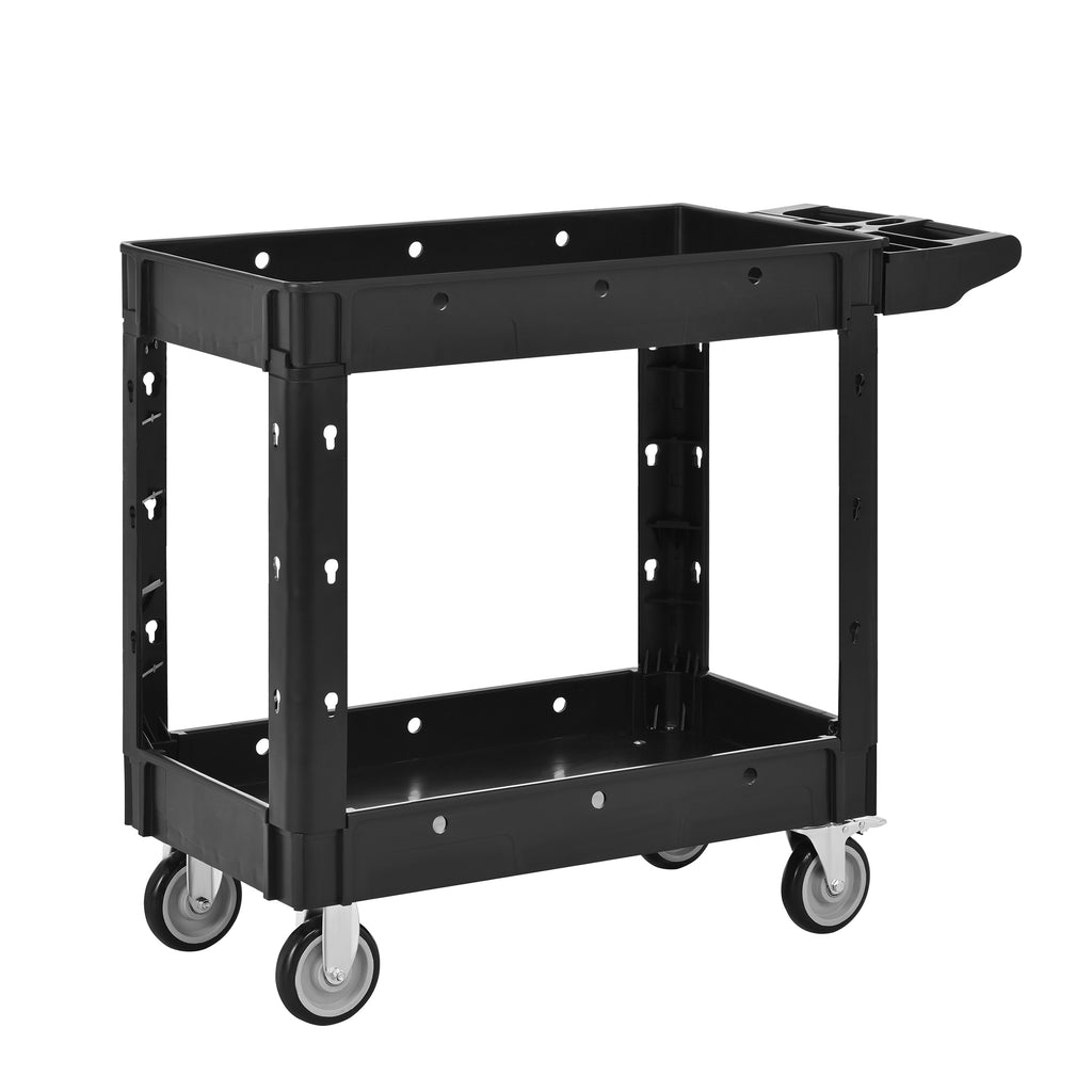 Two-Shelf Utility Cart with Wheels
