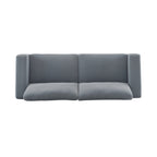 81'' Modern Square Arm Sofa with Soft Velvet Upholstery