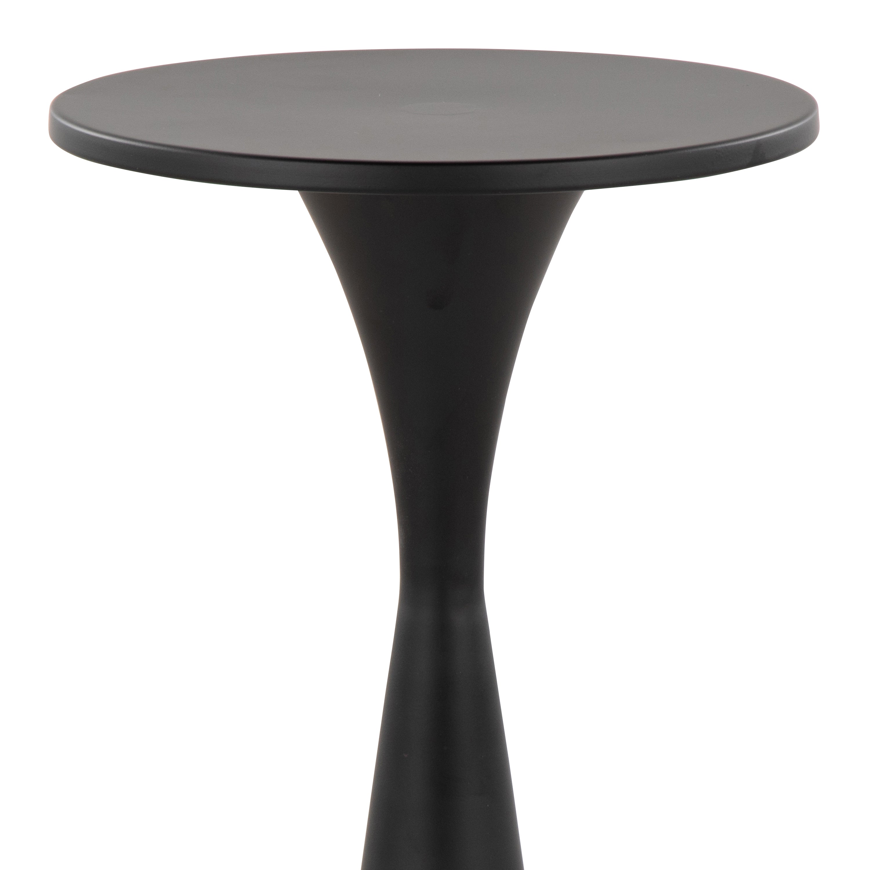 22" Contemporary Metal Side Table in Matte
