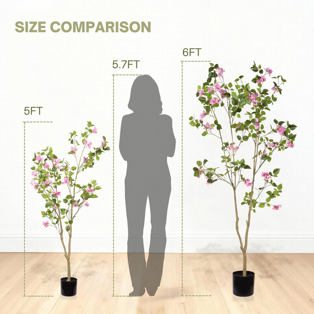 6FT Artificial Bougainvillea Tree