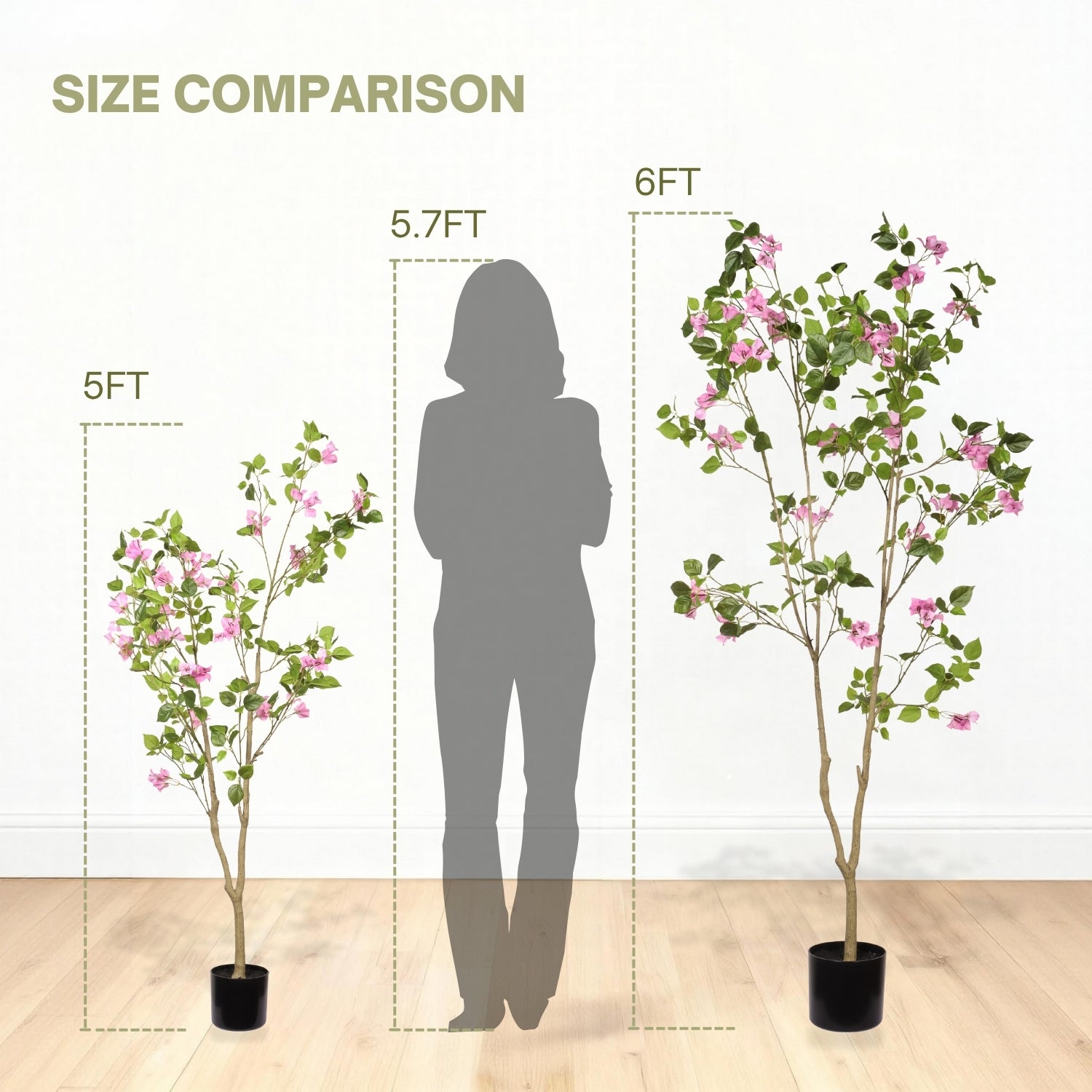 6FT Artificial Bougainvillea Tree