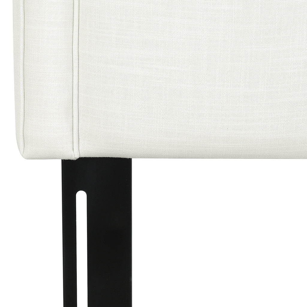 Catherine Upholstered King Headboard, Antique
