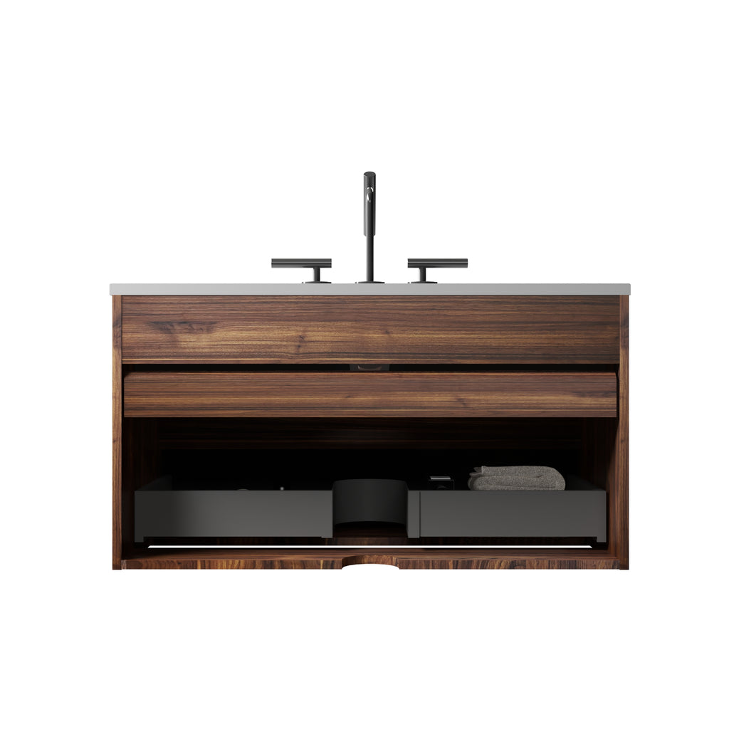 Gloria 36" Wall Mounted Soft Bathroom Vanity