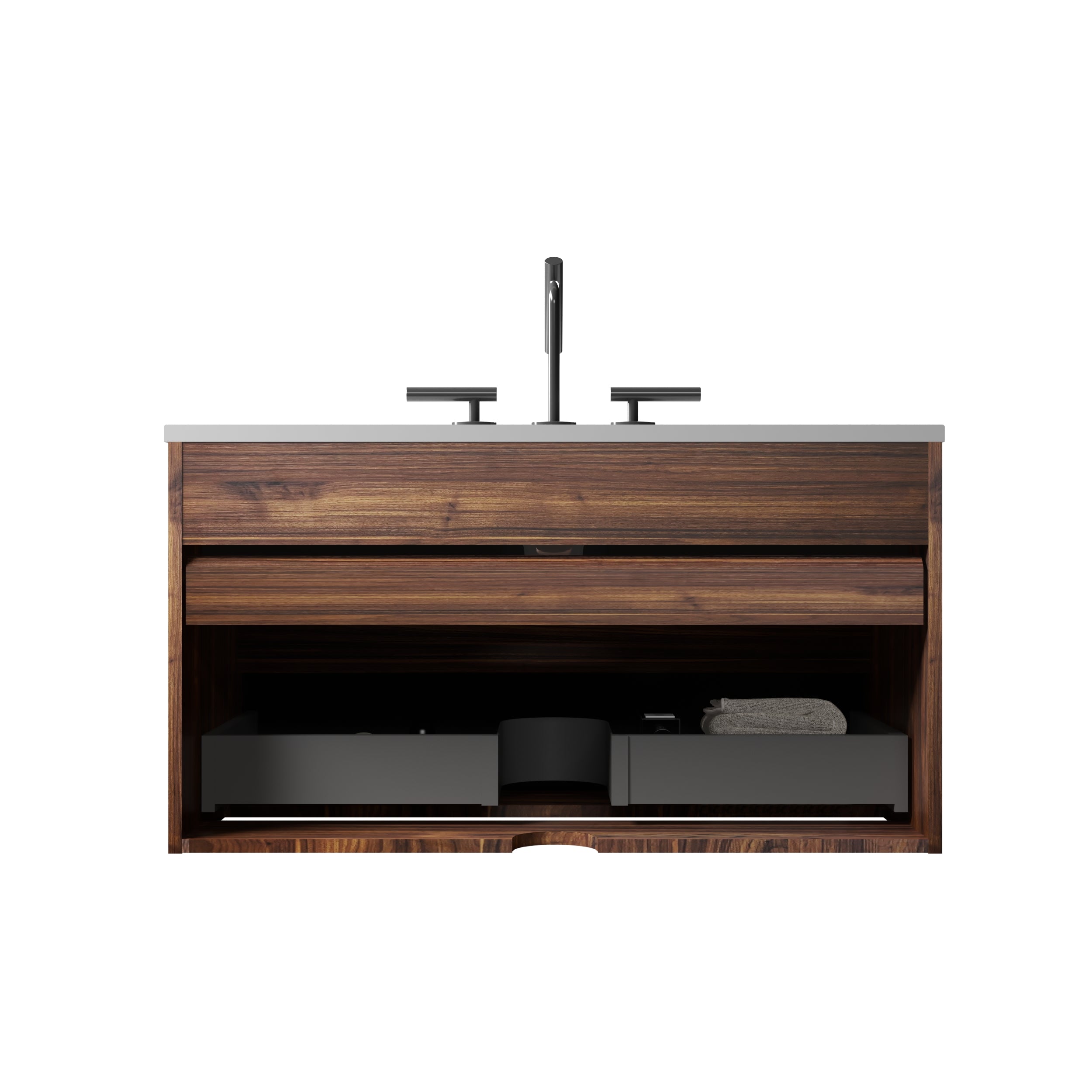 Gloria 36" Wall Mounted Soft Bathroom Vanity