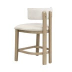 26" Counter Height Bar Stool Set of 2 - Light Ash & Beige