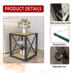 Modern End Table Nightstand for Bedroom & Living Room