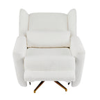 Power Recliner Chair Swivel, Boucle Upholstered