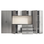 Astro Series 128 in. W x 79 in. H x 20 in. D Garage Cabinet Set A (7-Piece)